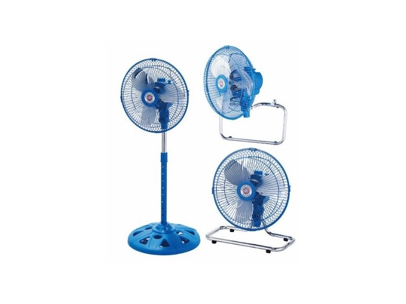 Ventilador 3 En 1 Suzika 10'' Sz-ven5005 3 Palas Color Azul o Negro 220w